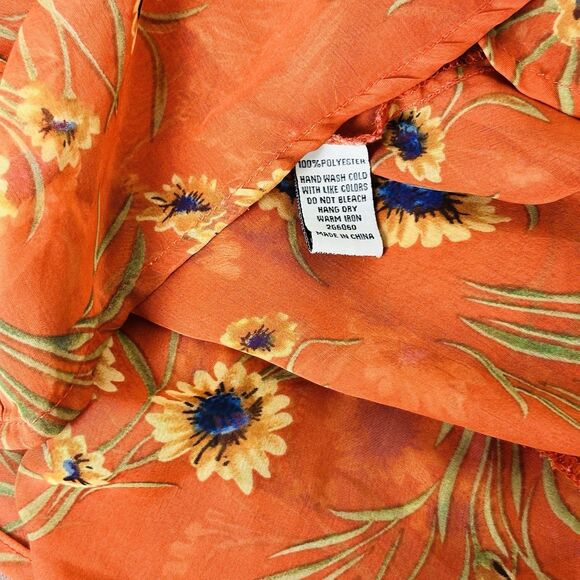 Womens Hi Low Top Size S Sunflower Dutton Yellowstone Boho Western Festival - Picture 9 of 11